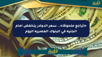 «تراجع ملحوظ».. سعر الدولار ينخفض أمام الجنيه في البنوك المصرية اليوم